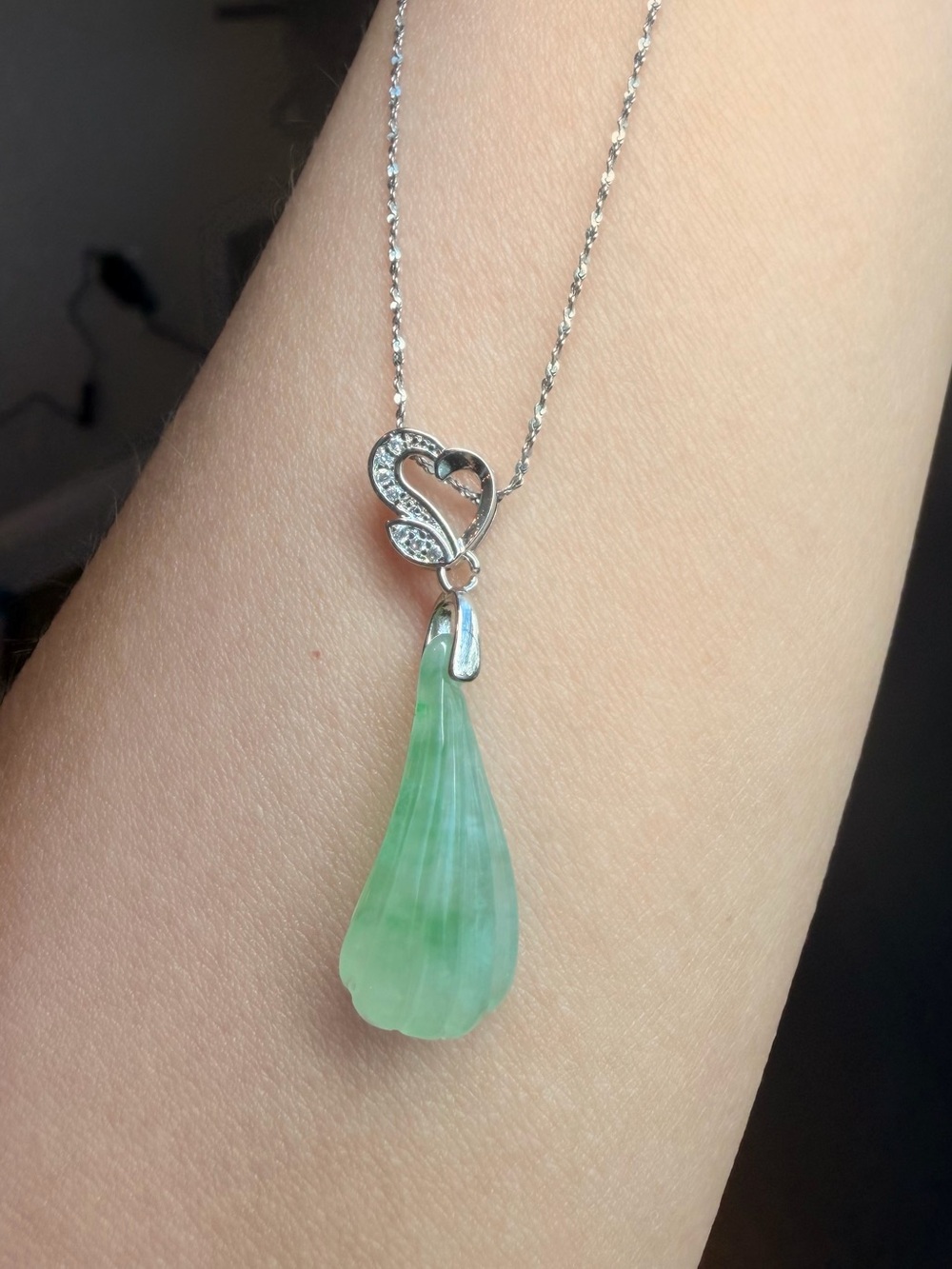 Natural Burmese Jadeite Jade A Grade Ice Green Lotus Pod Pendant – Untreated